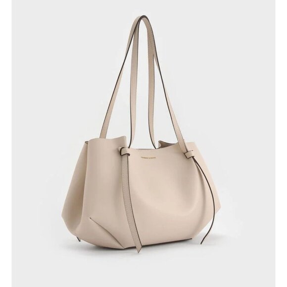 NEW Charles & Keith Calla Tote Bag - Toffee - Picture 1 of 12